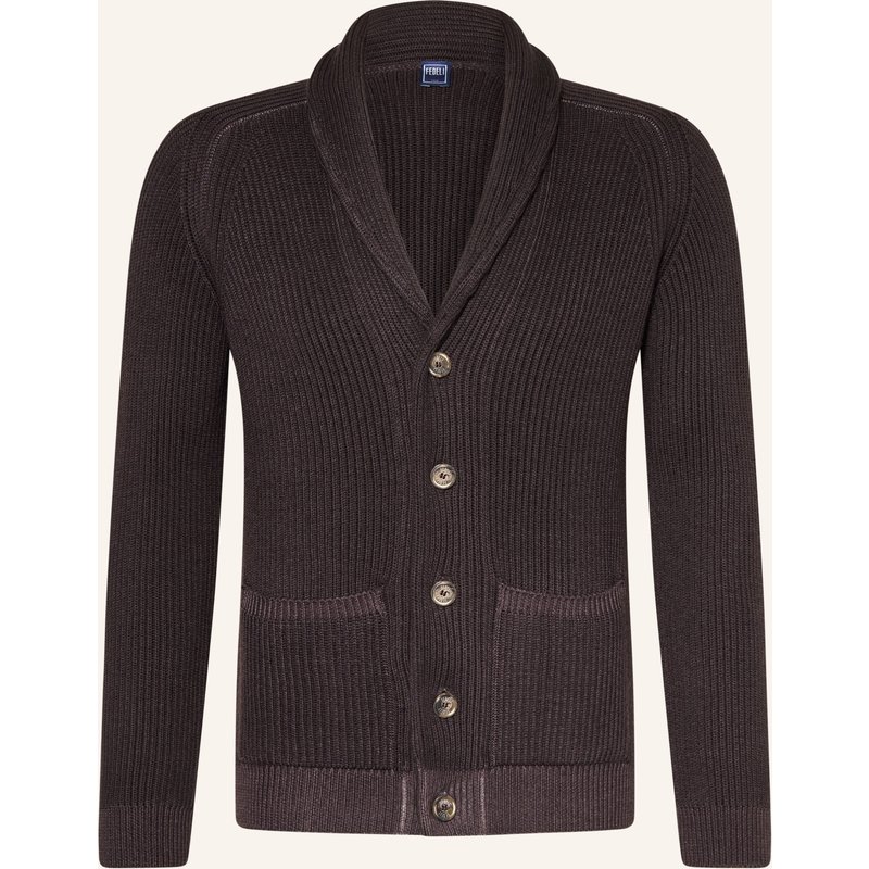 Fedeli Strickjacke Aus Merinowolle braun