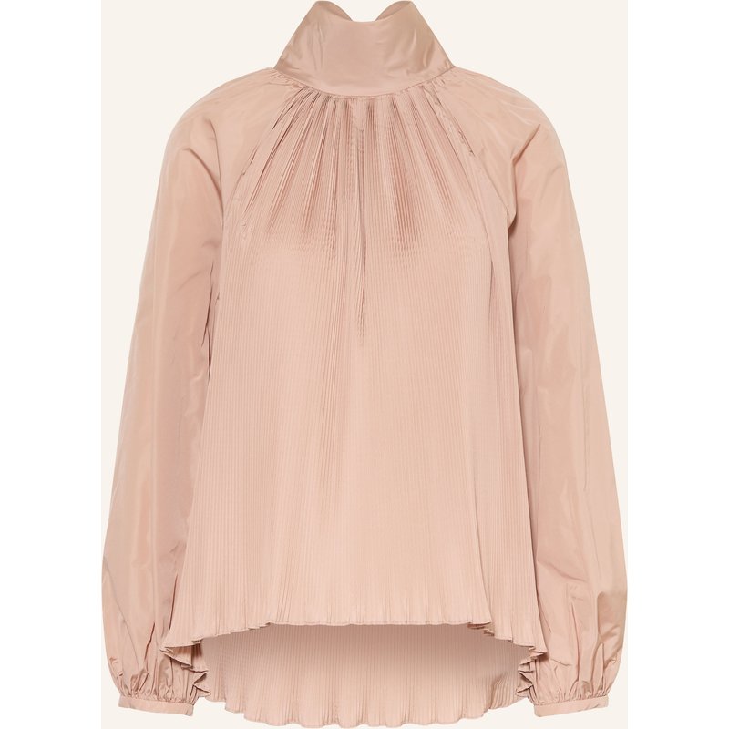 Max Mara Schluppenbluse Valle Mit Plissees rosa