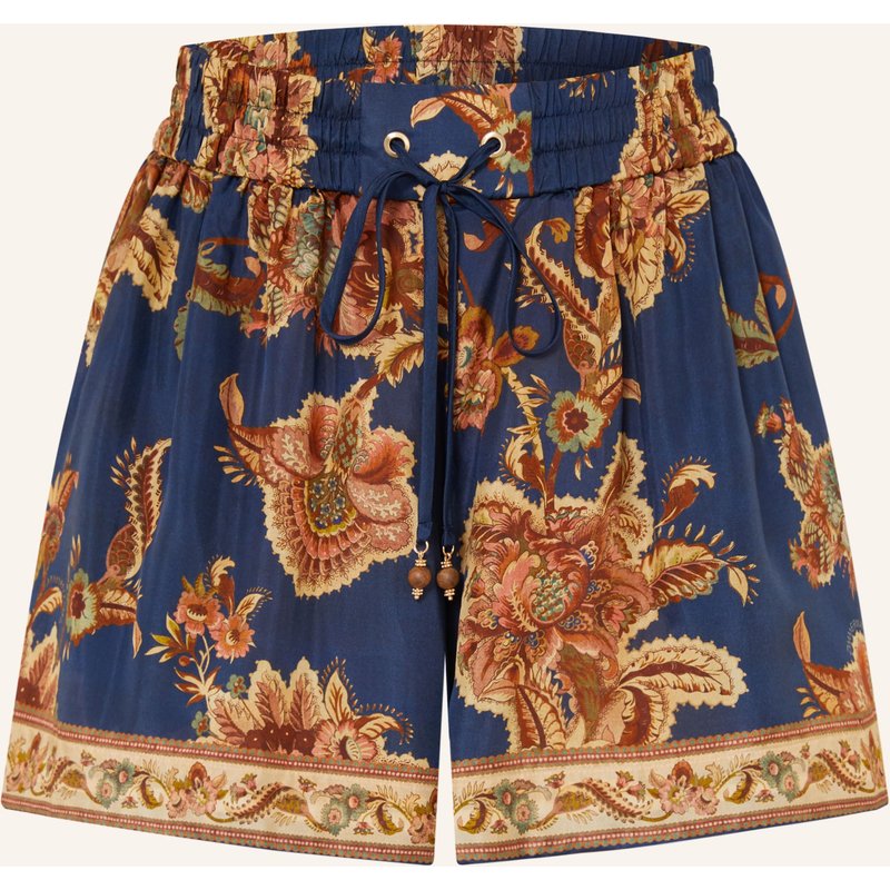 Zimmermann Seidenshorts Aster blau