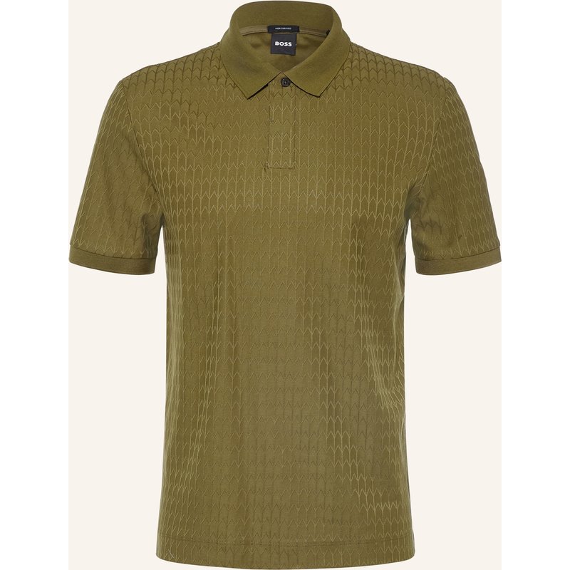 Boss Jersey-Poloshirt Parley gruen