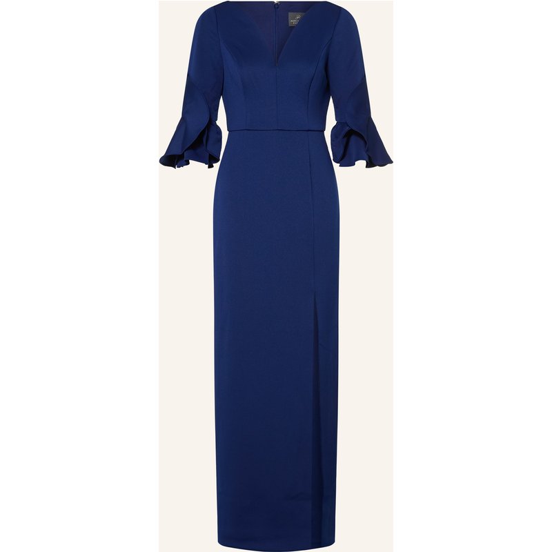 Adrianna Papell Abendkleid Mit Rüschen blau