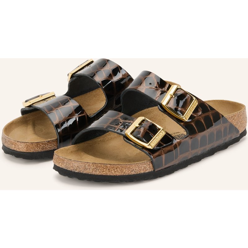 Birkenstock Lackpantoletten Arizona Bs braun
