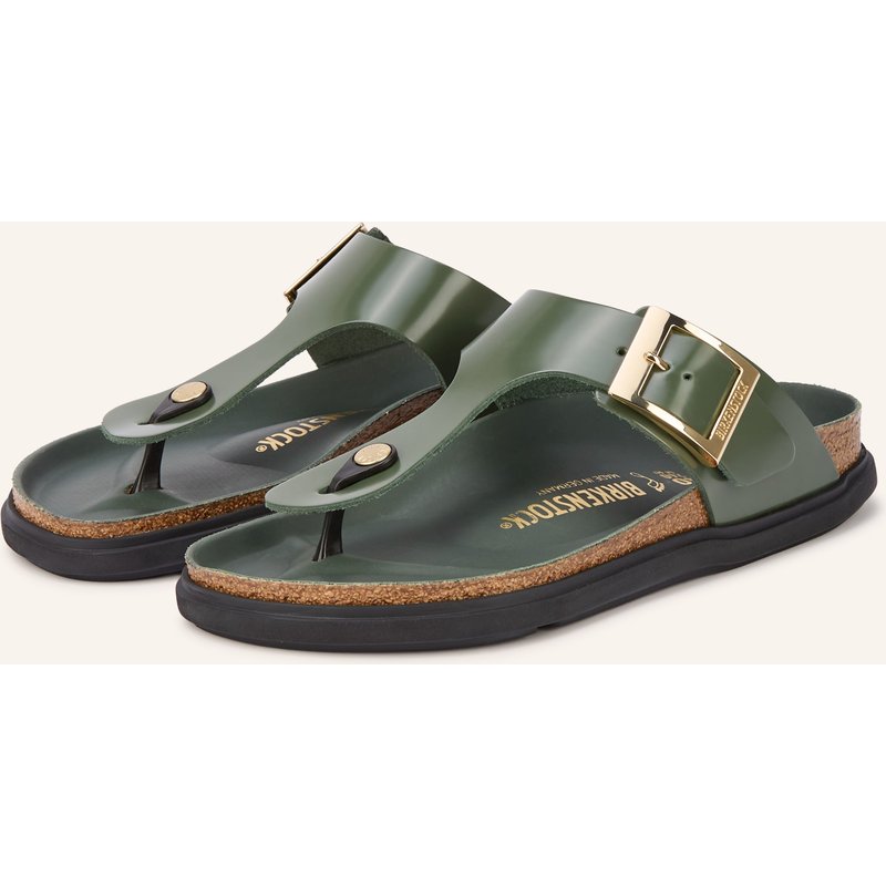 Birkenstock Zehentrenner Gizeh Droplet Buckle gruen