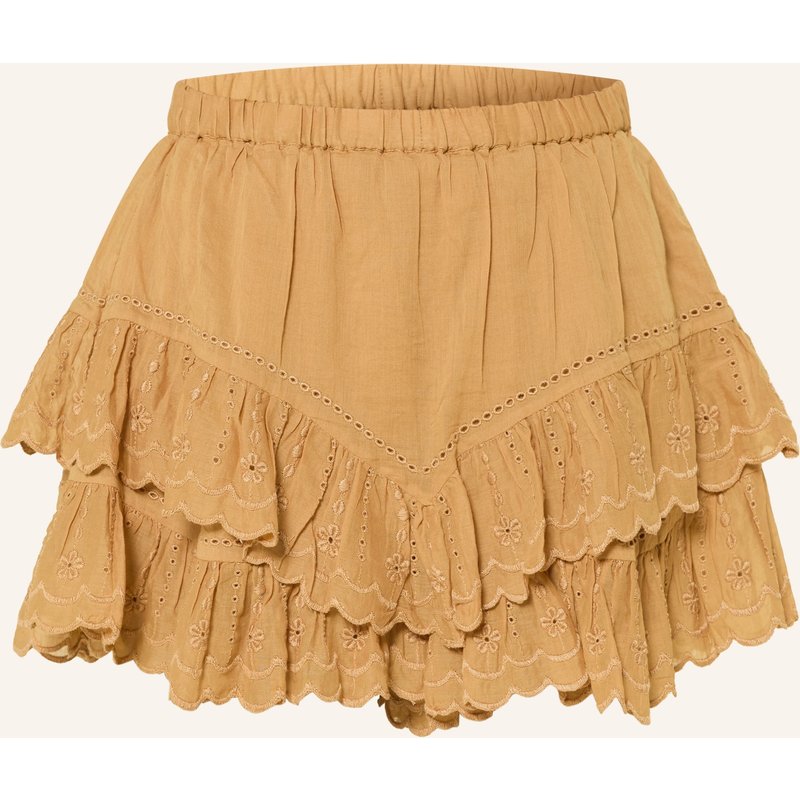 Marant Étoile Shorts Jocadia Mit Rüschen Und Lochspitze braun