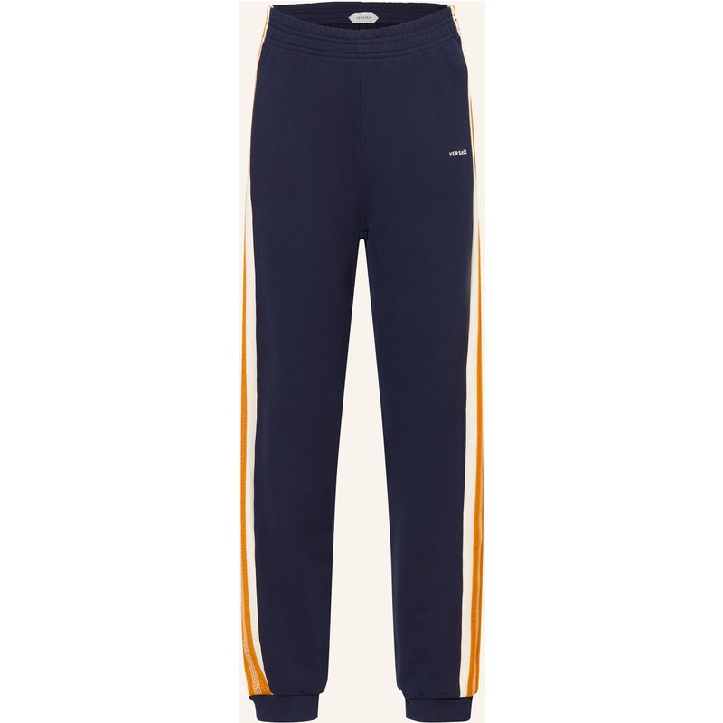 Versace Sweatpants Mit Galonstreifen blau