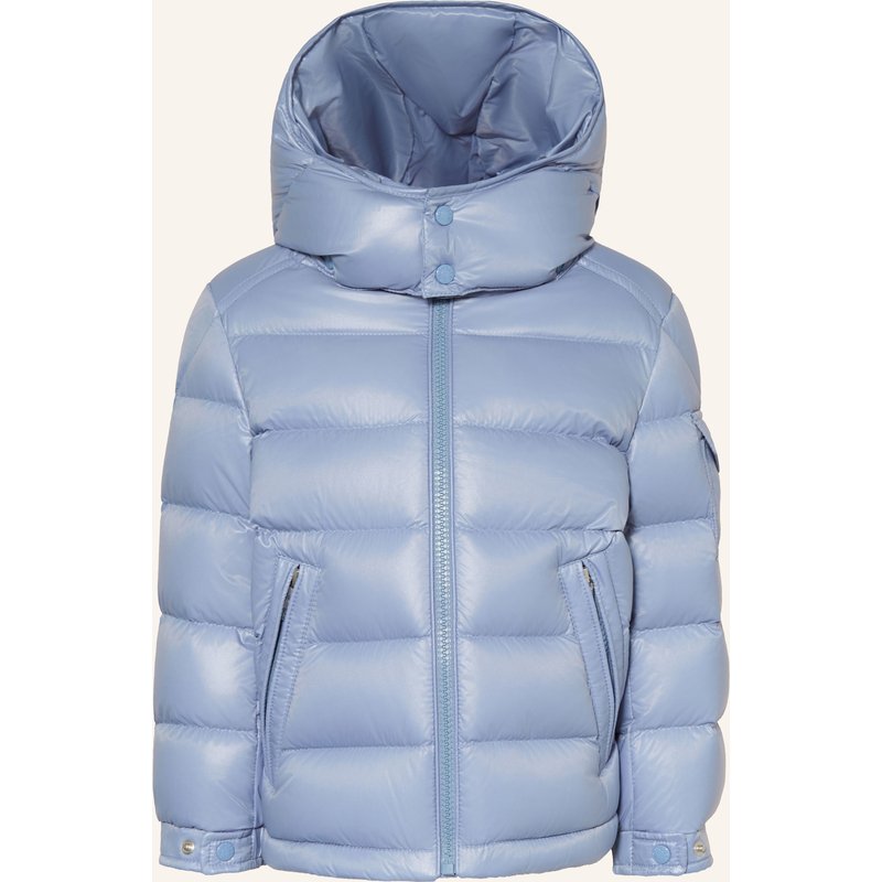 Moncler Enfant Daunenjacke New Maya Mit Abnehmbarer Kapuze blau