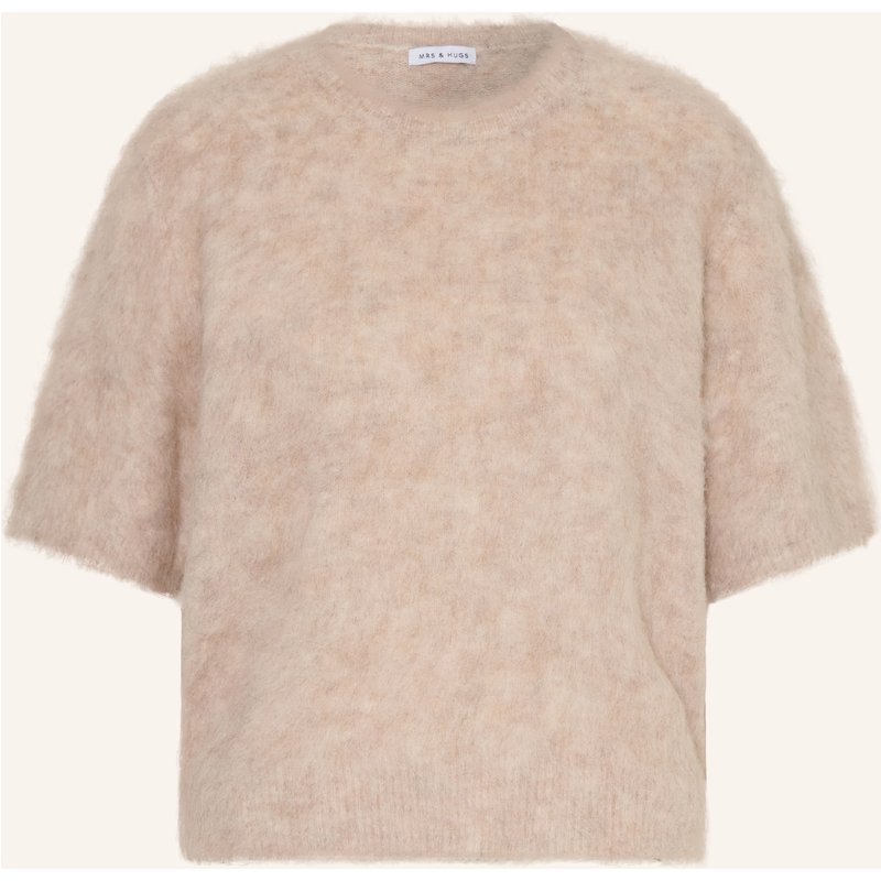 Mrs & Hugs Strickshirt Mit Alpaka beige
