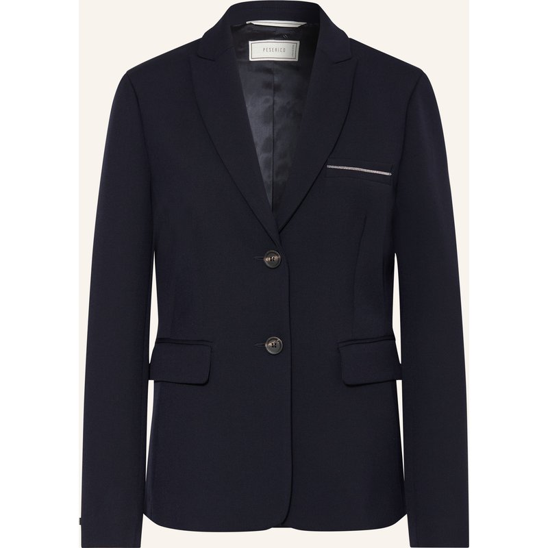 Peserico Blazer Mit Schmucksteinen blau