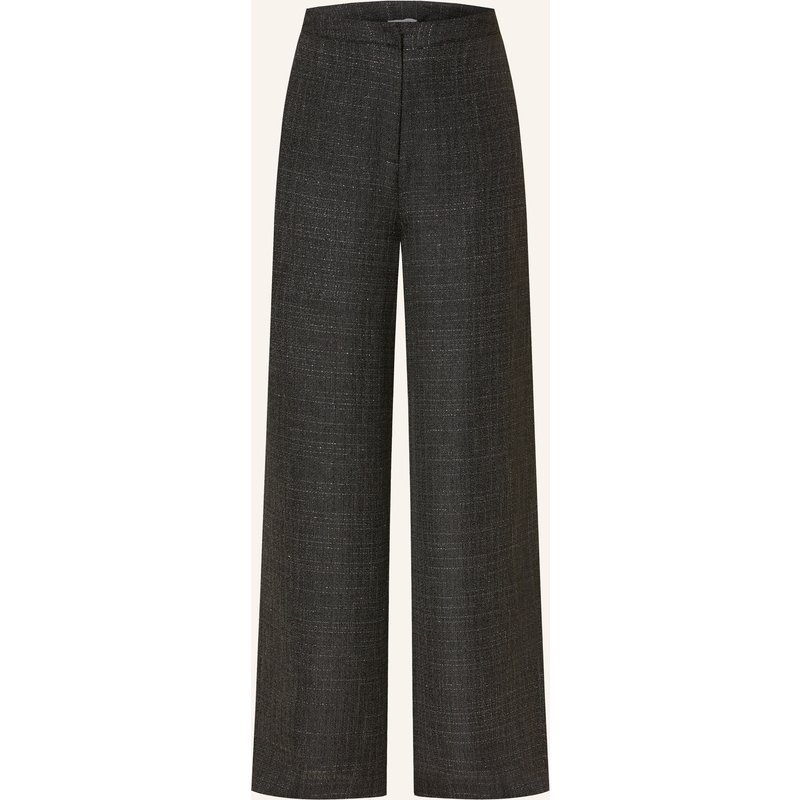 Mrs & Hugs Tweed-Hose Mit Glitzergarn grau