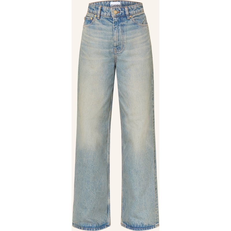 Ganni Wide Leg Jeans Izey blau