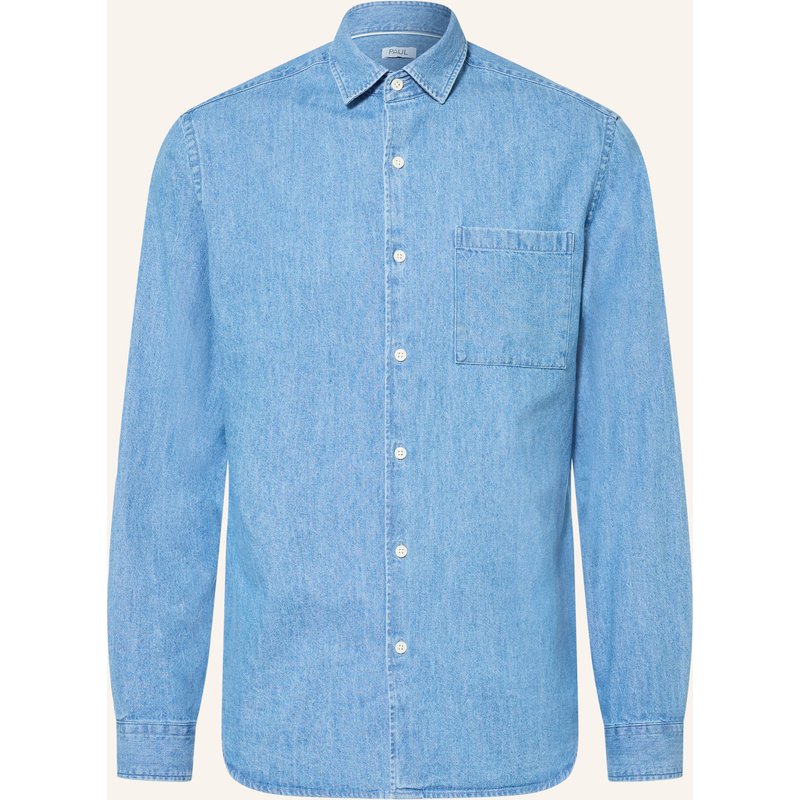 Paul Jeanshemd Comfort Fit blau