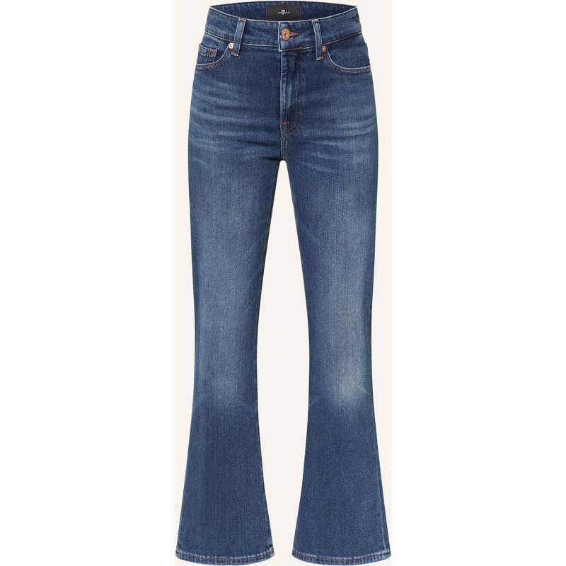 7 For All Mankind Cropped Jeans Cropped Boot blau