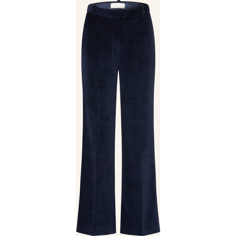Circolo 1901 Marlenehose Aus Samt blau