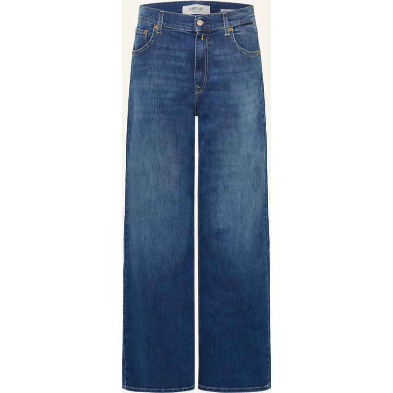 Replay Wide Leg Jeans Cary blau