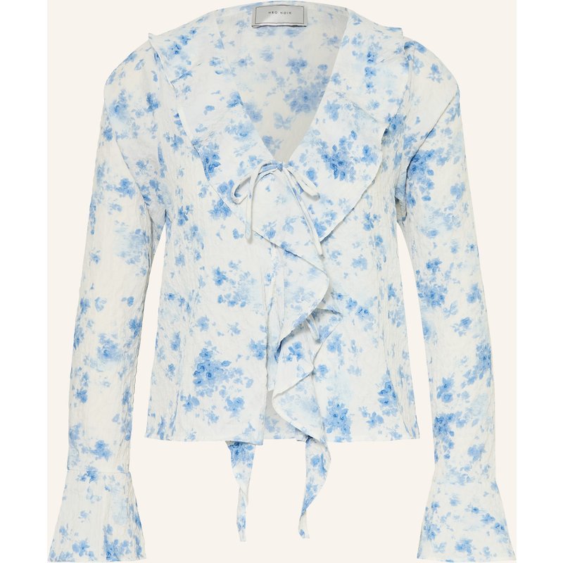 Neo Noir Blusenshirt Anika Mit Volants blau