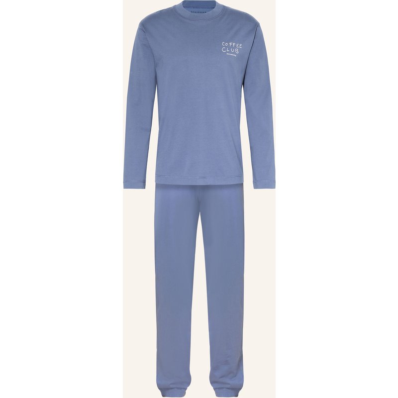 Schiesser Schlafanzug blau