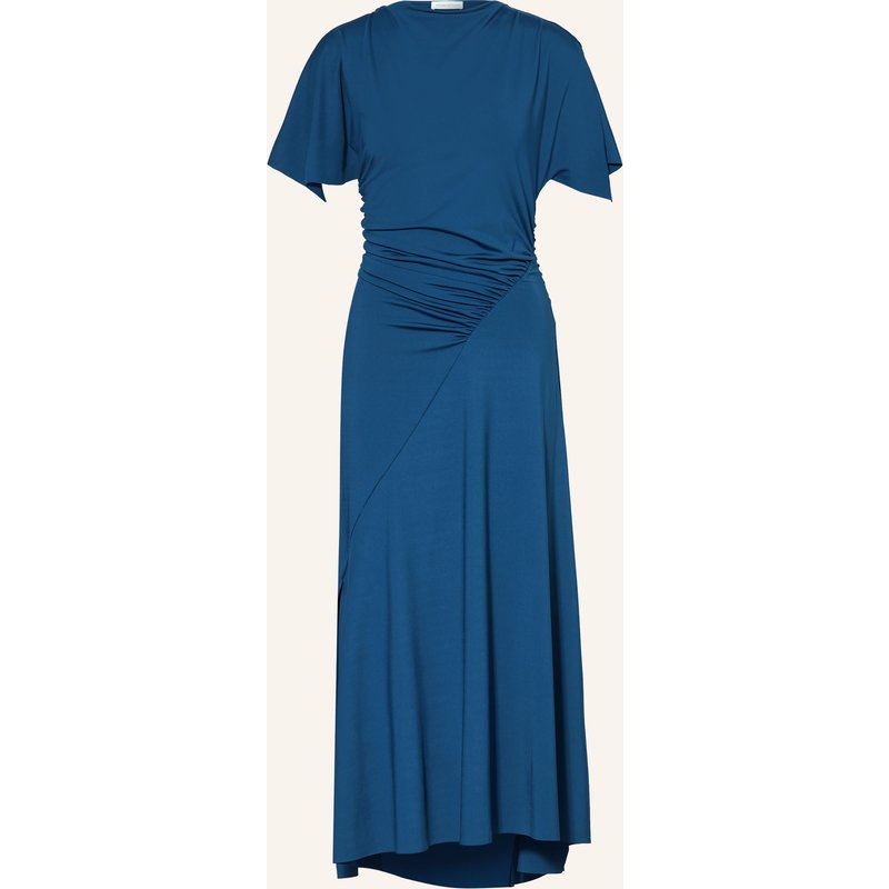 Victoria Beckham Cocktailkleid Blousey Aus Jersey blau