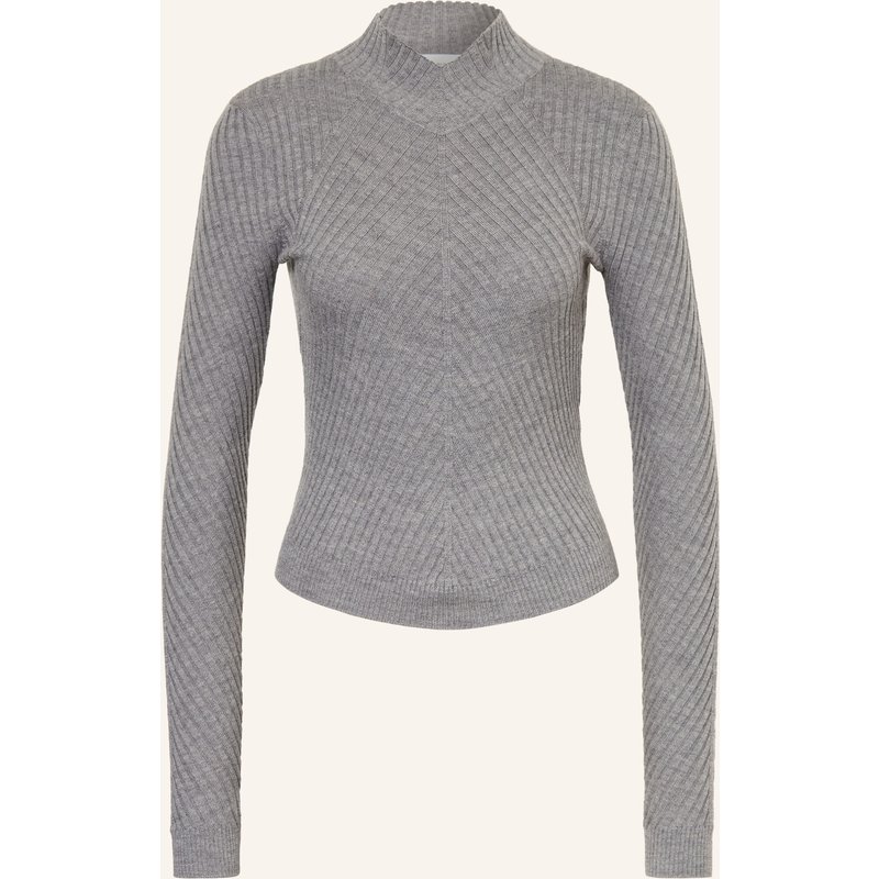 Victoria Beckham Pullover Aus Merinowolle grau