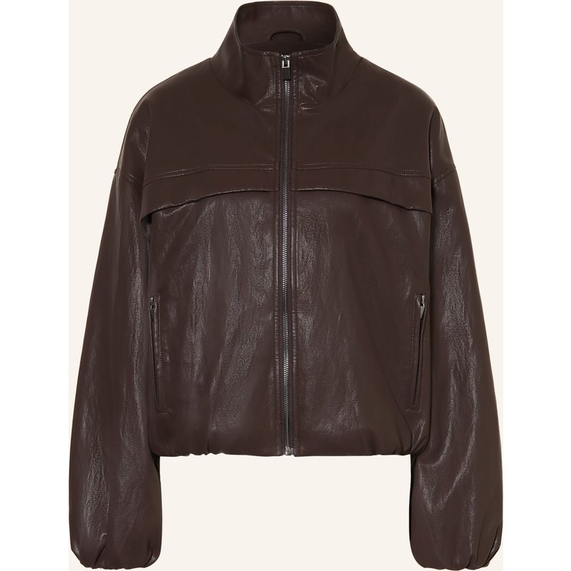 Withblack Jacke Aisha In Lederoptik braun