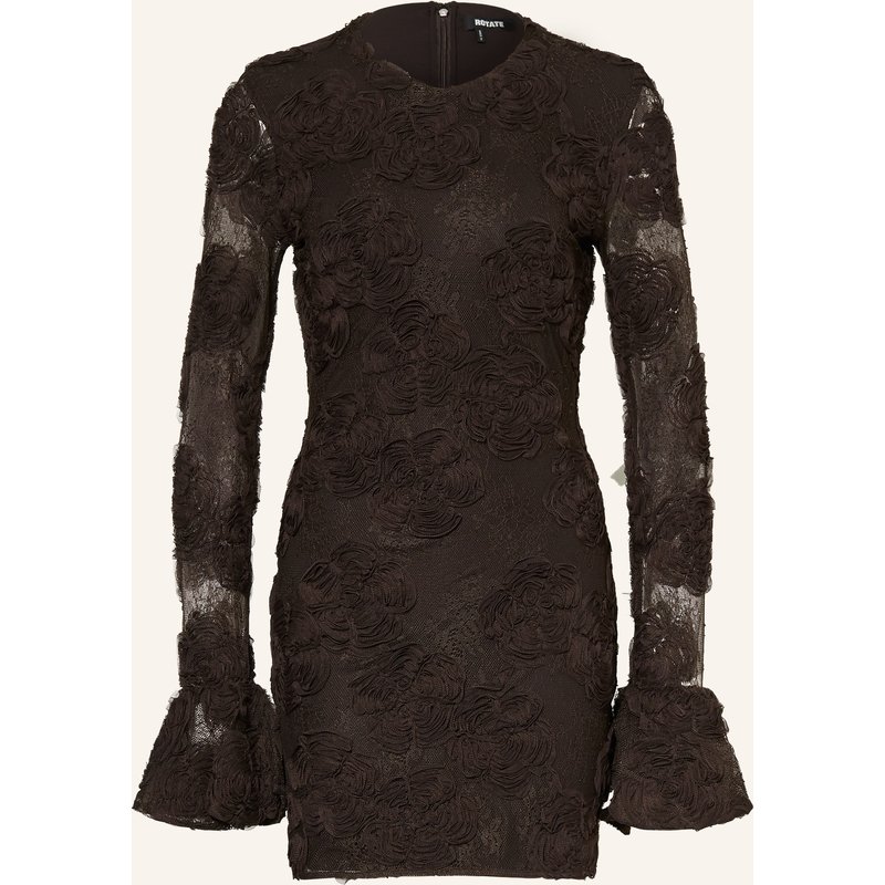 Rotate Cocktailkleid Mit Volants braun