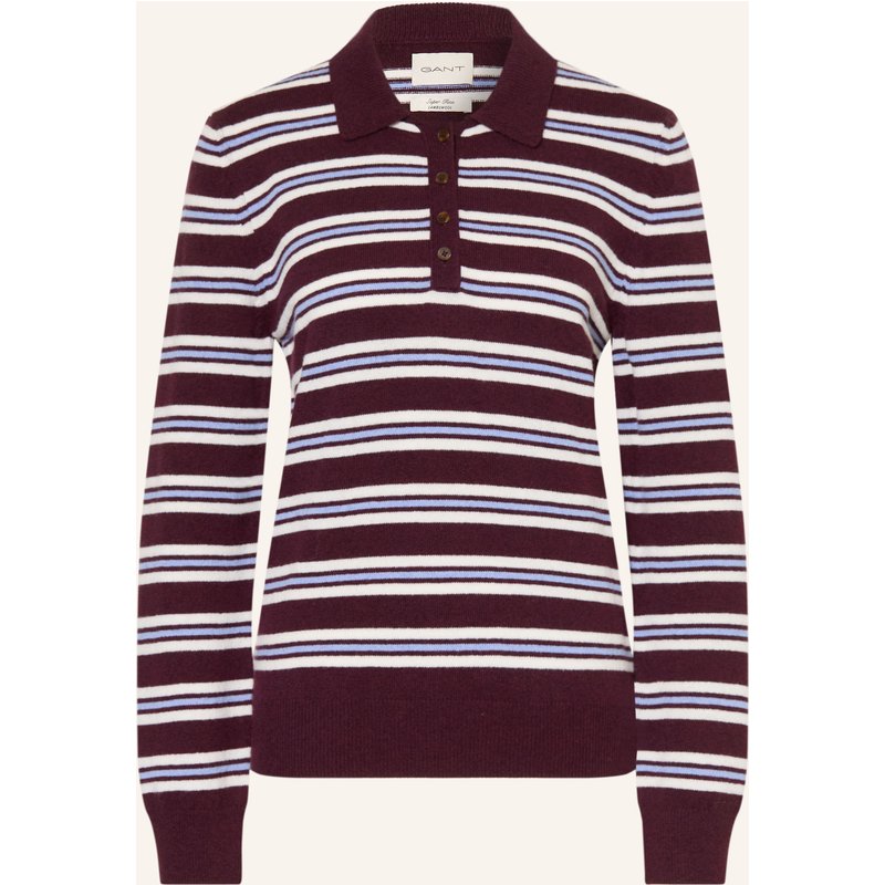 Gant Strick-Poloshirt rot