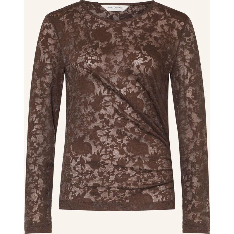 Msch Copenhagen Longsleeve Mschbrigetta Aus Jacquard braun