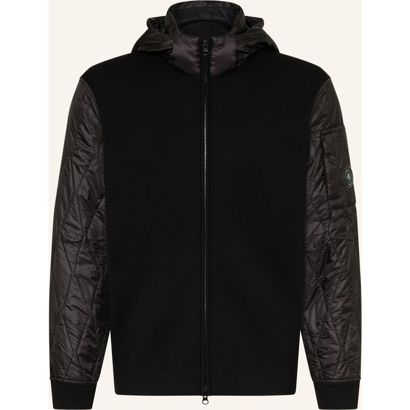 C.P. Company Jacke Im Materialmix schwarz