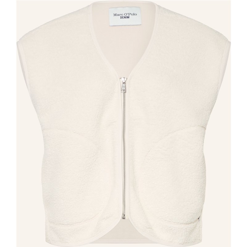 Marc O'polo Denim Teddyfell-Weste weiss