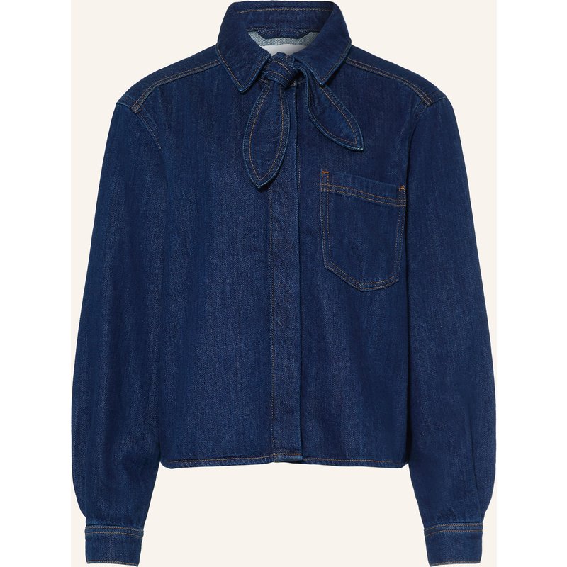 Marc O'polo Denim Jeansjacke Mit Abnehmbarer Schluppe blau