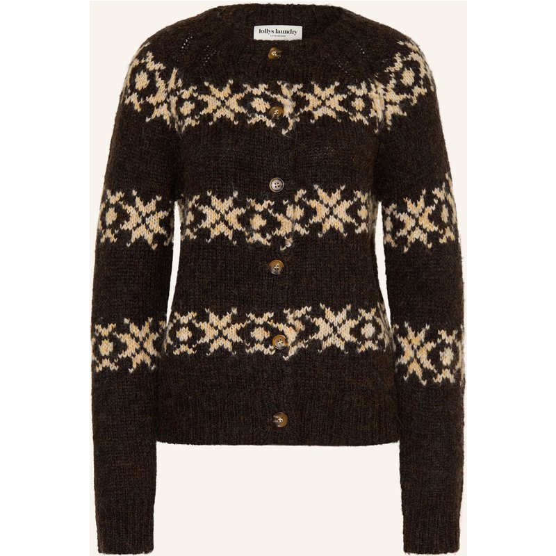 Lollys Laundry Strickjacke Padovall braun