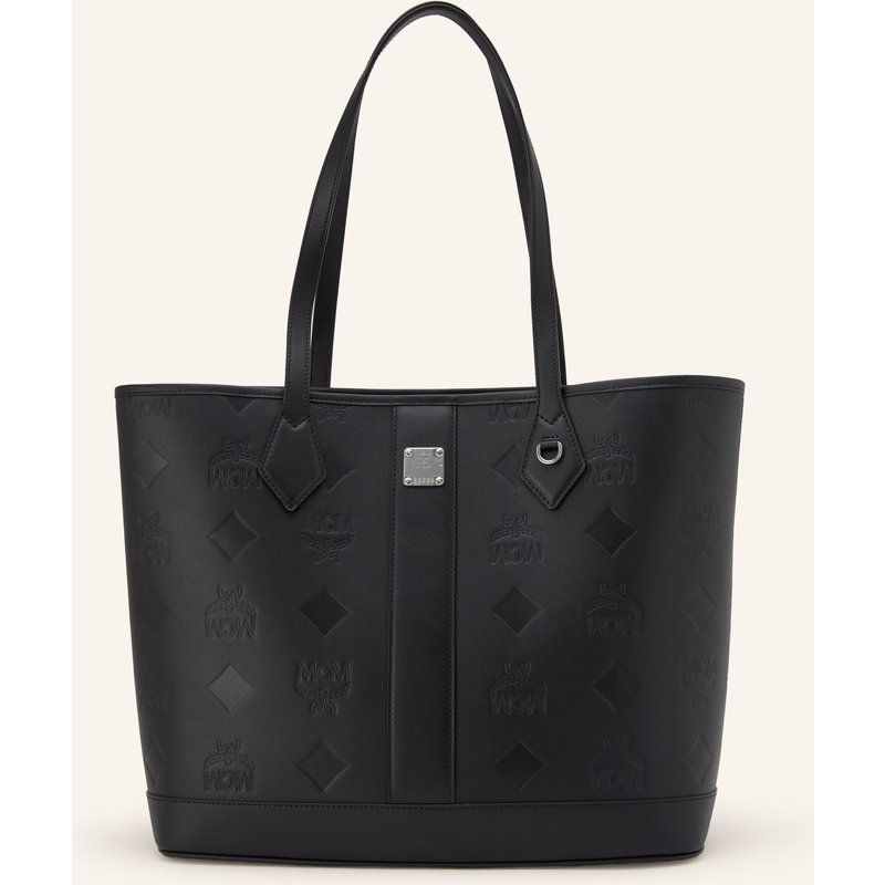 Mcm Shopper Liz Medium Mit Pouch schwarz