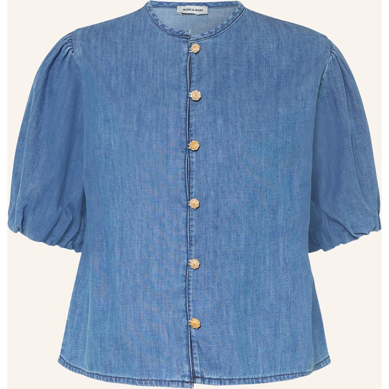 More & More Jeansbluse blau