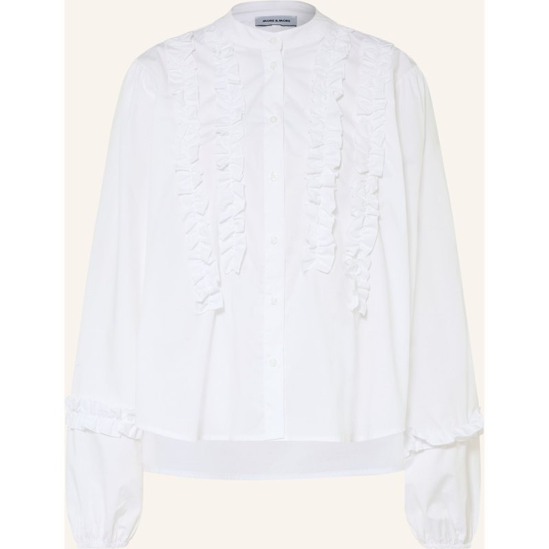More & More Bluse Mit Rüschen weiss