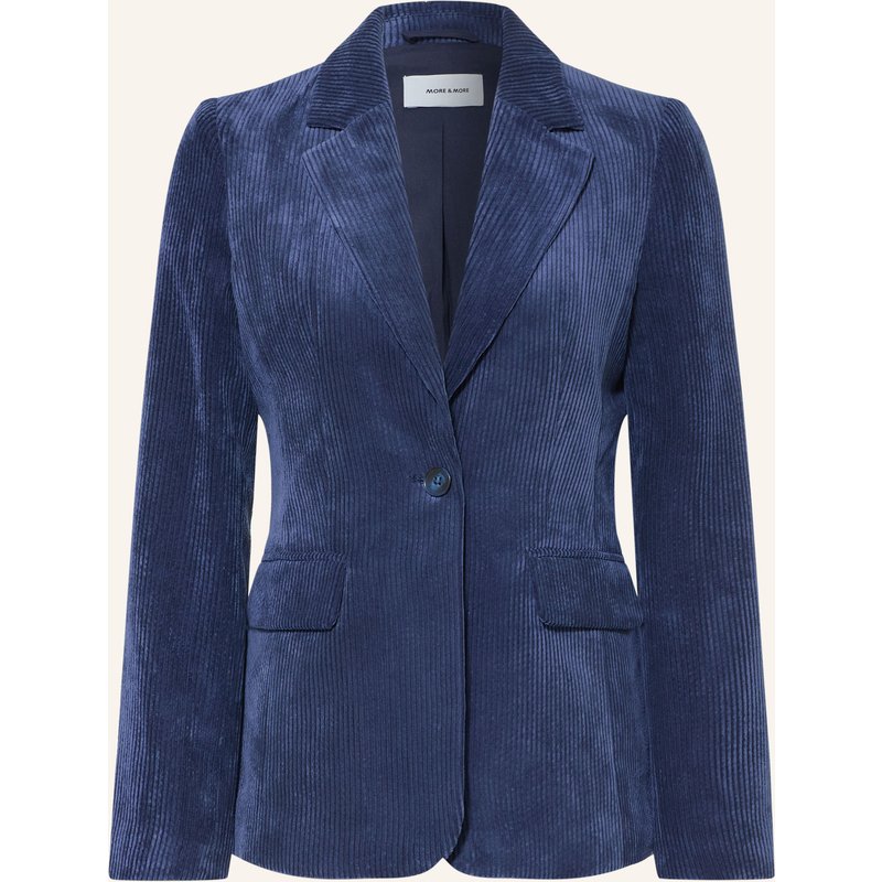 More & More Cordblazer blau