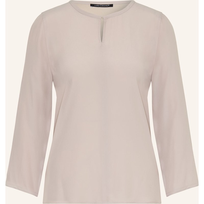 Luisa Cerano Blusenshirt Im Materialmix Mit 3/4-Arm rosa