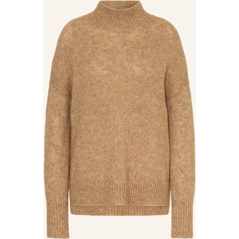 Luisa Cerano Pullover Mit Aplaka braun