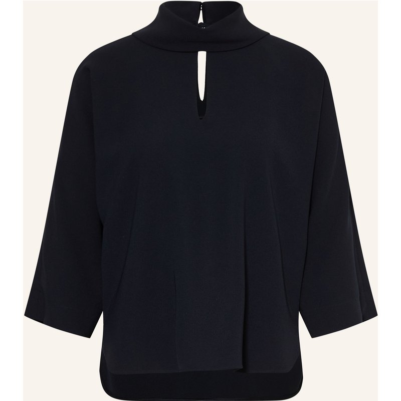 Luisa Cerano Blusenshirt Mit 3/4-Arm Und Cut-Out blau