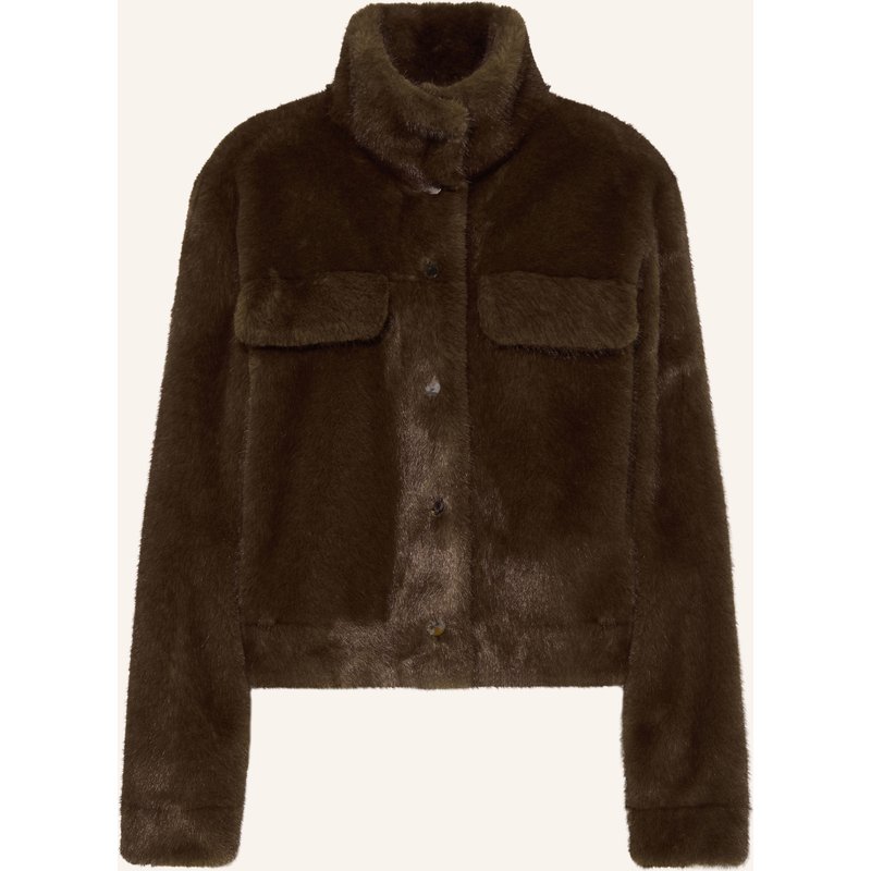 Luisa Cerano Kunstfell-Jacke braun