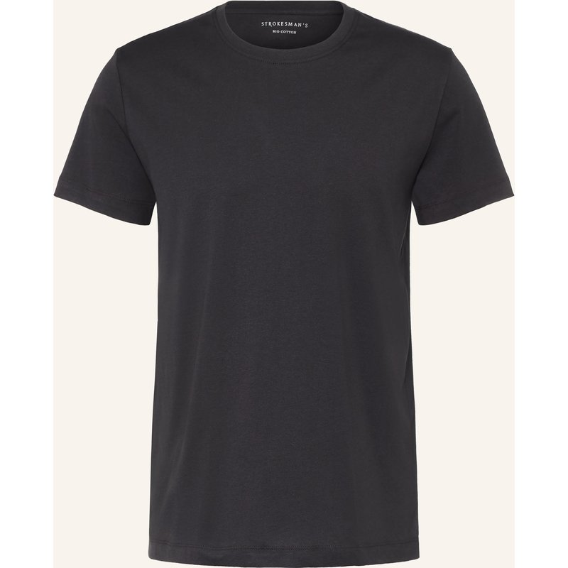Strokesman's 2er-Pack T-Shirts schwarz