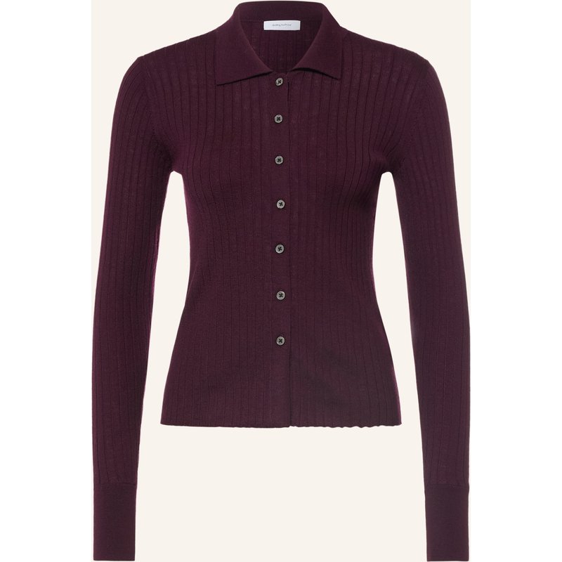 Darling Harbour Strickjacke Aus Merinowolle lila