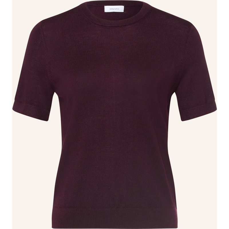 Darling Harbour Strickshirt Aus Merinowolle lila