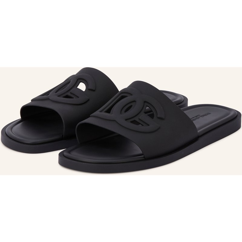 Dolce & Gabbana Pantoletten Mit Cut-Outs schwarz