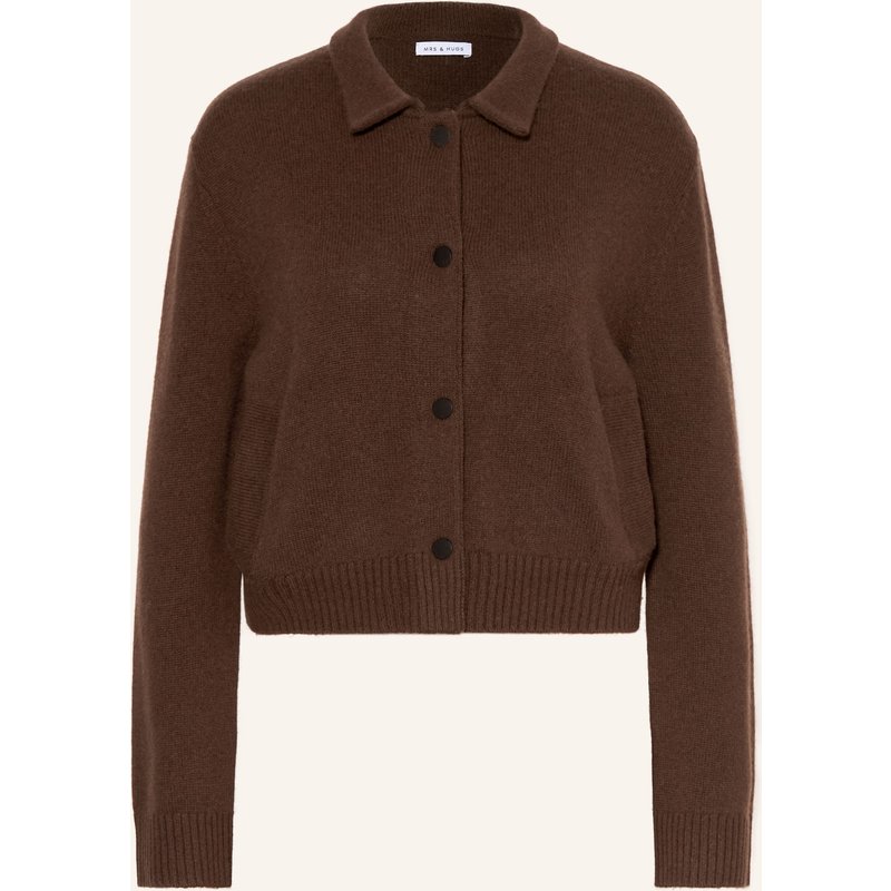 Mrs & Hugs Strickjacke Mit Cashmere schwarz