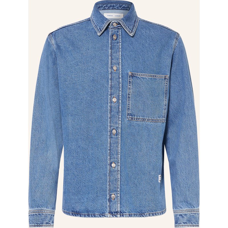 Samsøe Samsøe Jeans-Overjacket Sadamon blau