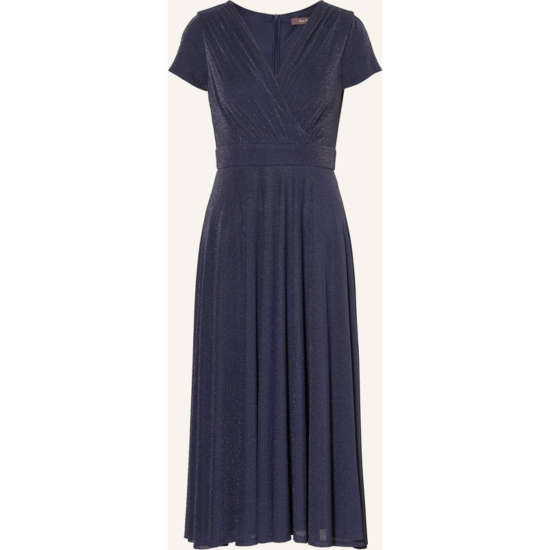 Vera Mont Jerseykleid In Wickeloptik Mit Glitzergarn blau