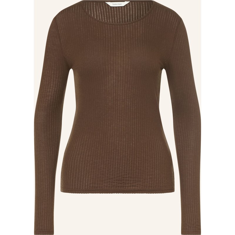 Selected Longsleeve braun