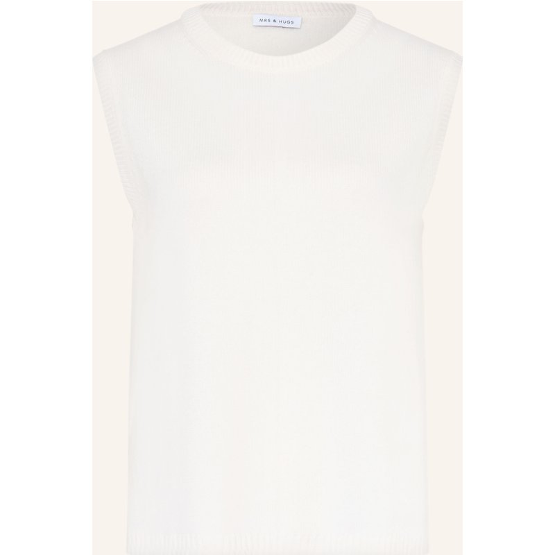Mrs & Hugs Pullunder Mit Cashmere weiss