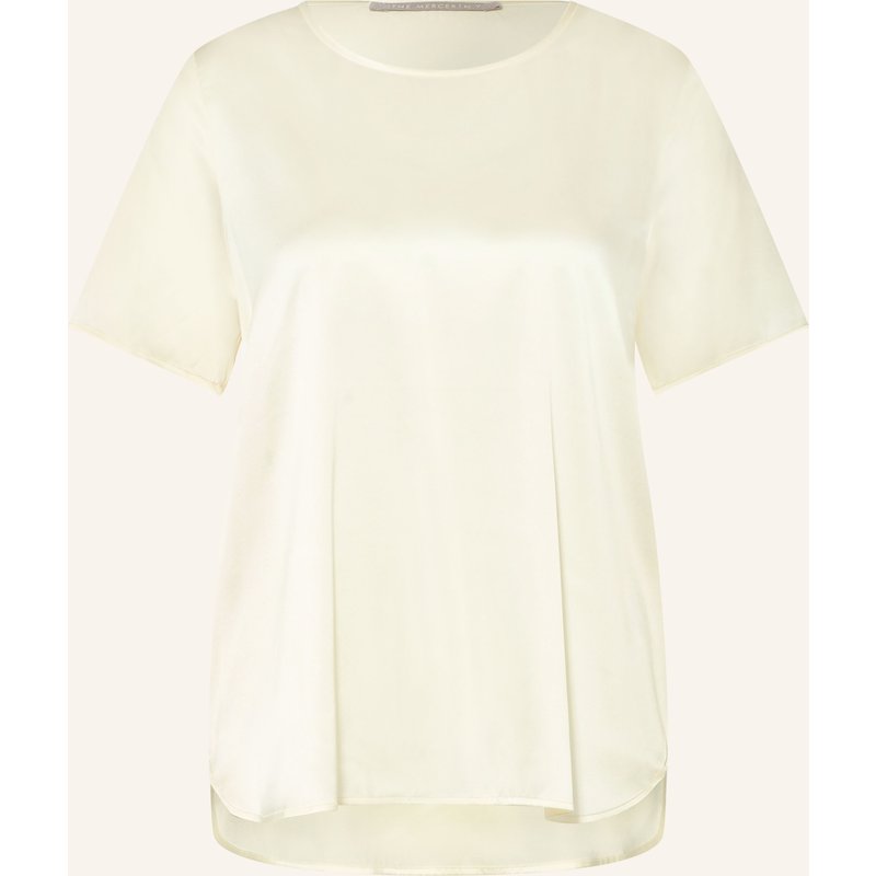 (The Mercer) N.Y. Blusensirt Aus Satin Mit Seide weiss