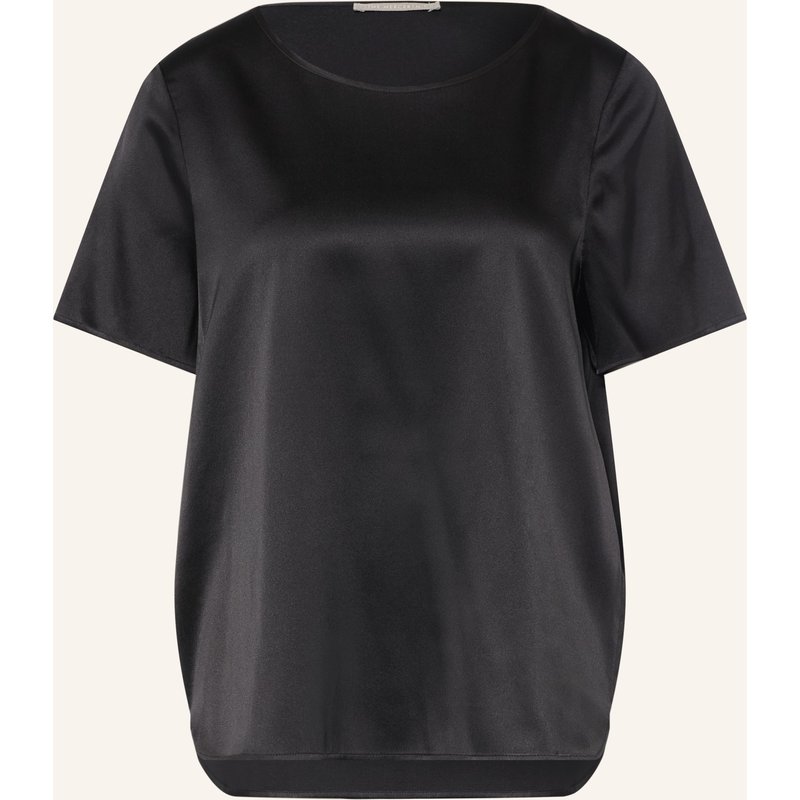 (The Mercer) N.Y. Blusensirt Aus Satin Mit Seide schwarz