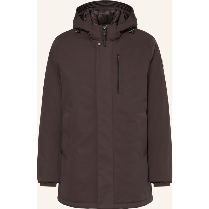 Milestone Parka Mit Abnehmbarer Kapuze braun